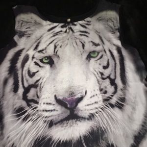White tiger tank top